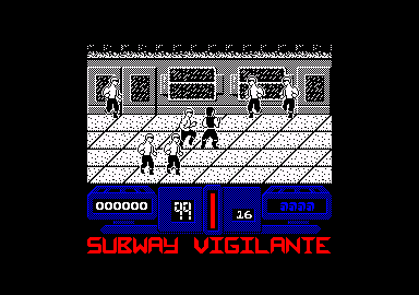 Subway Vigilante (Amstrad CPC) screenshot: Let's rumble!
