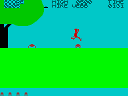 Jungle Fever (ZX Spectrum) screenshot: Schoo bug, schoo!