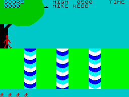 Jungle Fever (ZX Spectrum) screenshot: Starting the game.