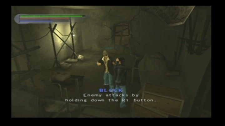 Jet Li: Rise to Honor (PlayStation 2) screenshot: Introducing chapters serve as tutorial for gameplay commands.