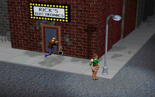 Bureau 13 (DOS) screenshot: ...and the thief has his own way of getting into locked places