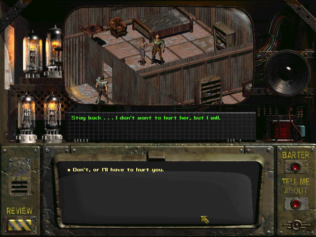 Fallout (Windows) screenshot: Your choices will have consequences