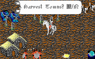 Betrayal (DOS) screenshot: In-town view