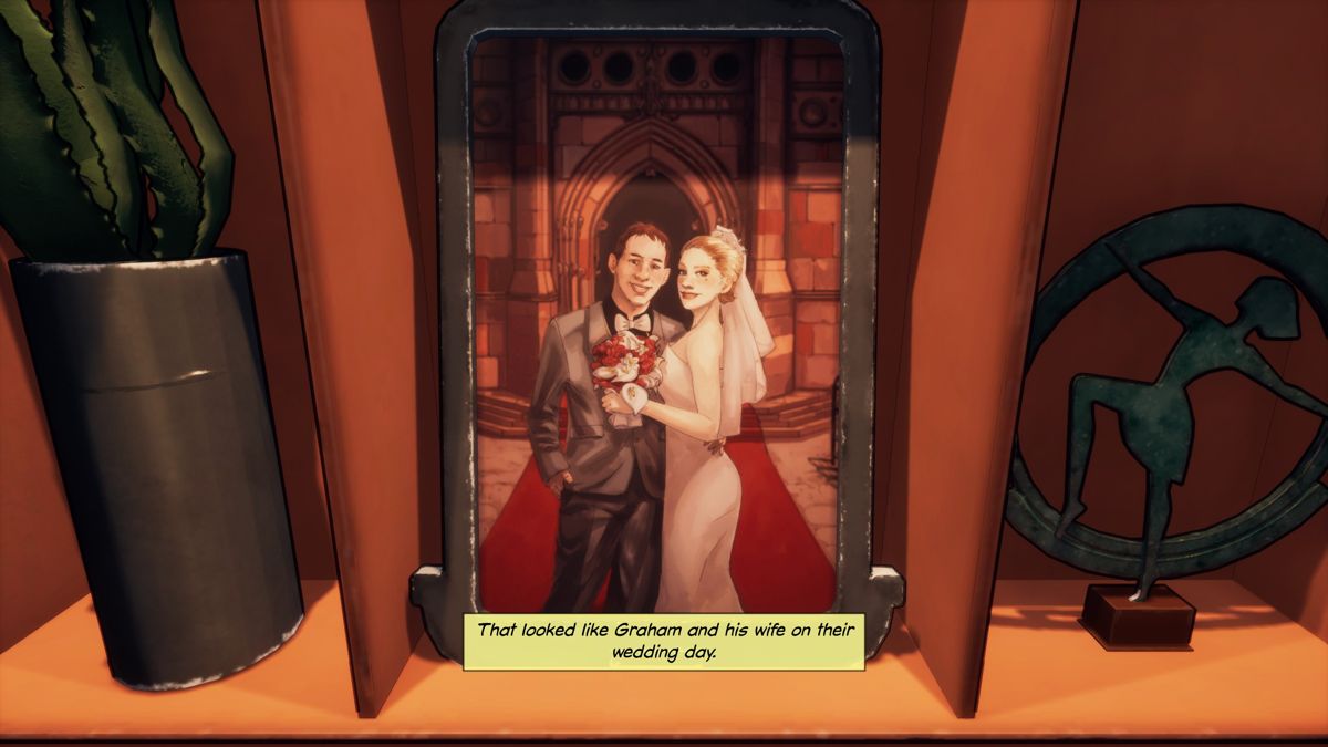 Beyond a Steel Sky (Windows) screenshot: A photo of the couple at your home