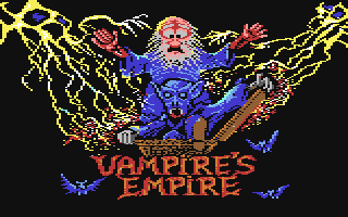 Vampire's Empire (Commodore 64) screenshot: Title Screen
