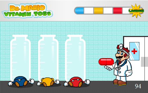 Dr. Mario: Vitamin Toss (Browser) screenshot: I win.