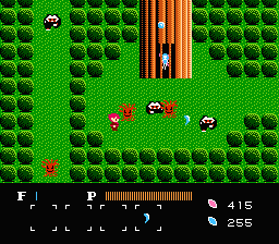 Seiken Psycho Caliber: Majū no Mori Densetsu (NES) screenshot: Rescue the fairy.