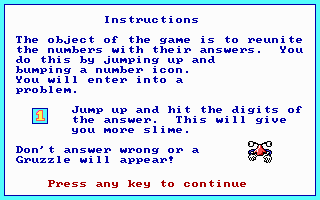 Screenshot of Math Rescue (DOS, 1992) - MobyGames