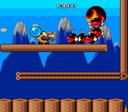 Liquid Kids (TurboGrafx-16) screenshot: Those enemies are coming out of another dimension