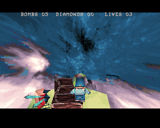 Tales from Heaven (Amiga) screenshot: Found a diamond in a chest