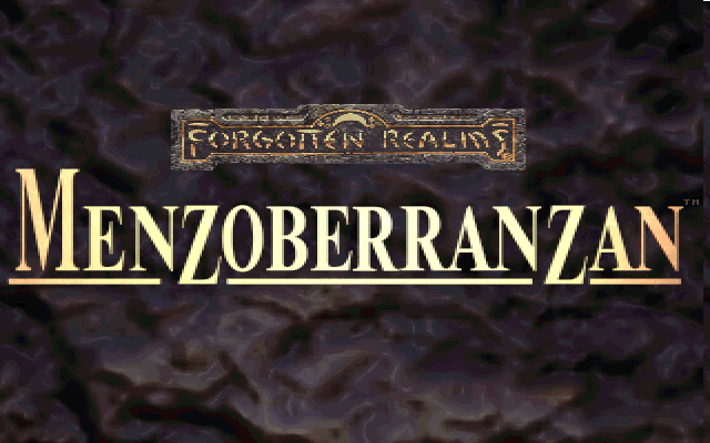 Menzoberranzan (DOS) screenshot: Title Screen