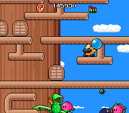 Liquid Kids (TurboGrafx-16) screenshot: Lord only knows what is behind those doors