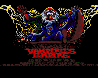 Vampire's Empire (Amiga) screenshot: Title Screen