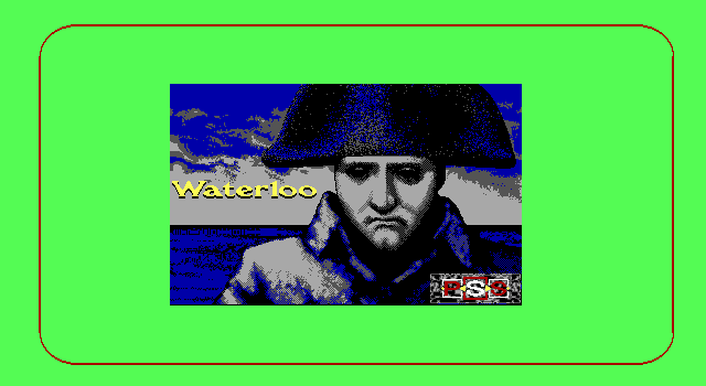 Waterloo (DOS) screenshot: Title screen