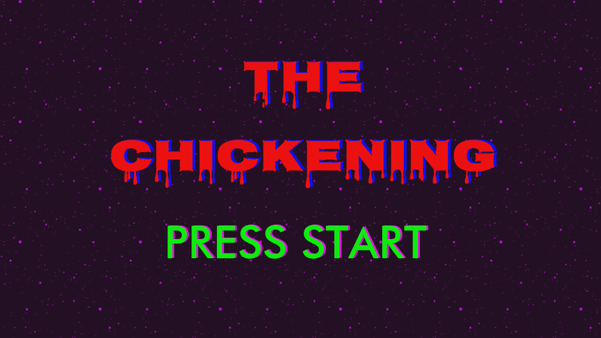 The Chickening (Xbox 360) screenshot: Title screen (Trial version)