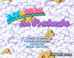 Sky & Rica (DOS) screenshot: Title screen