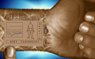 The Koshan Conspiracy (DOS) screenshot: Using the BOB interface.