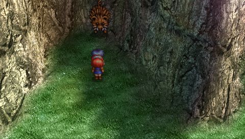 The Legend of Heroes II: Prophecy of the Moonlight Witch (PSP) screenshot: Jurio and Chris face a Giant Boar
