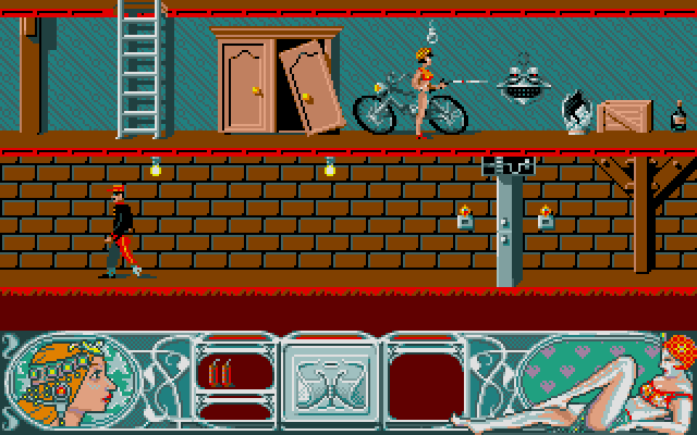 Mata Hari (Atari ST) screenshot: Another droid will be eliminated in second...