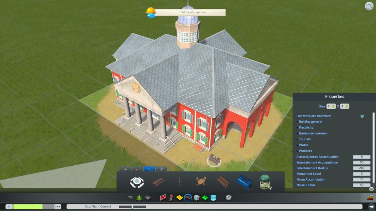 Cities: Skylines (Windows) screenshot: You can customize any building in the asset editor.