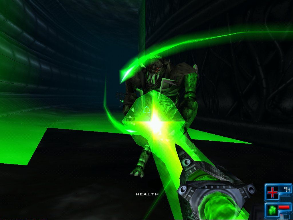 Redline (Windows) screenshot: Area 51 is never complete without flesh eating aliens