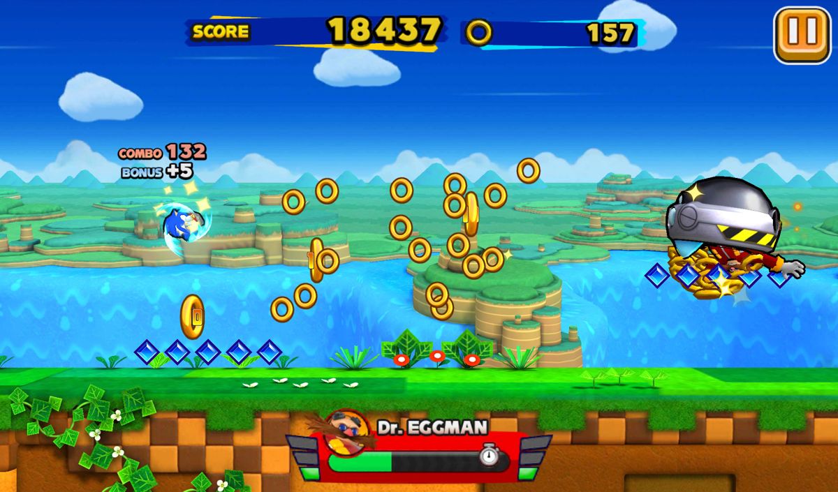 Screenshot of Sonic Runners (Android, 2015) - MobyGames