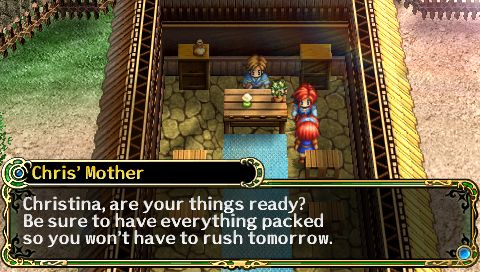 The Legend of Heroes II: Prophecy of the Moonlight Witch (PSP) screenshot: Chris family