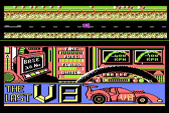 The Last V8 (Atari 8-bit) screenshot: Going faster