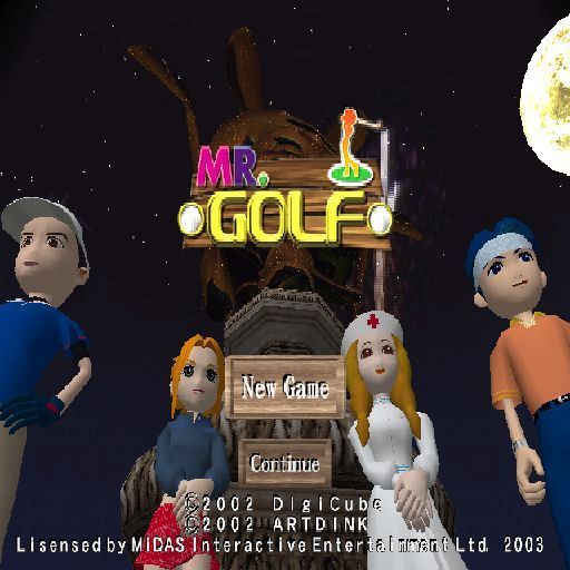 Mr. Golf (PlayStation 2) screenshot: The game's load screen