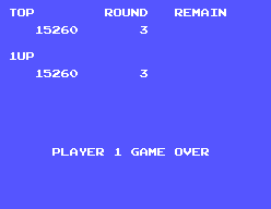 Geraldinho (SEGA Master System) screenshot: Game over.