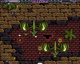 Lethal Xcess: Wings of Death II (Amiga) screenshot: Here be dragons