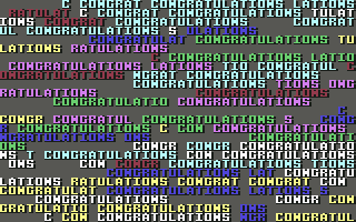 Power Drift (Commodore 64) screenshot: After all races