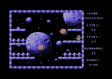Baby Jack (Commodore 64) screenshot: I'm a bit cornered here