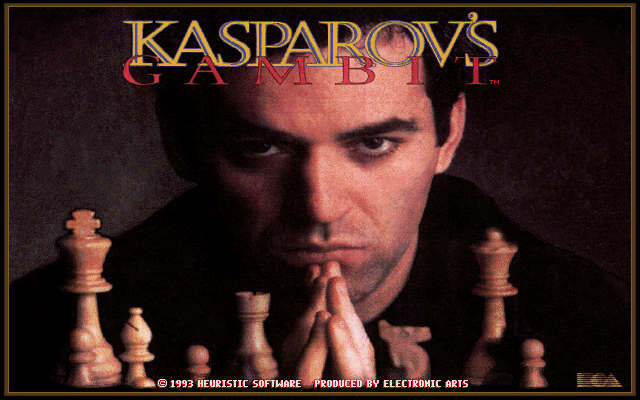 Kasparov's Gambit (DOS) screenshot: Title screen