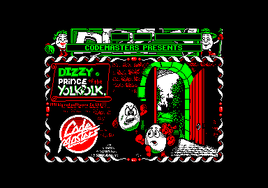 Dizzy: Prince of the Yolkfolk (Amstrad CPC) screenshot: Title screen