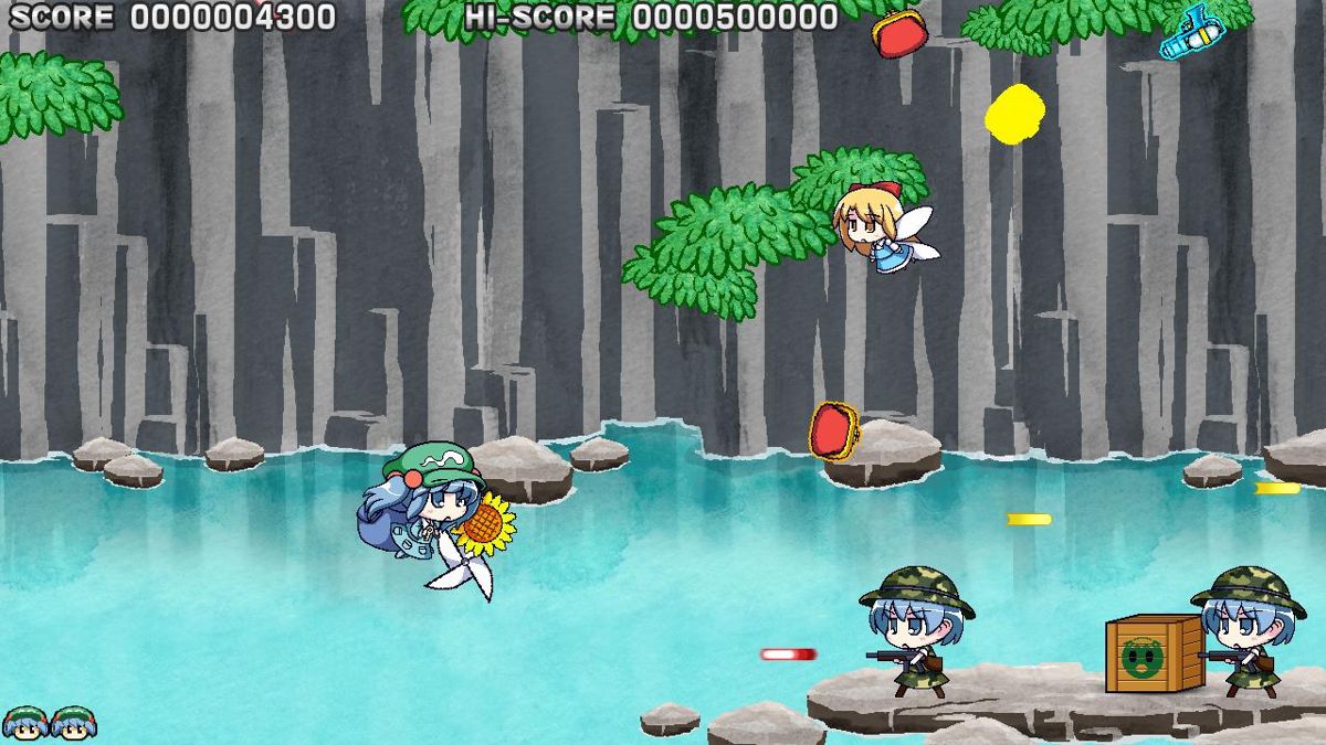 Shuushuu Nito: Shoot Shoot Nitori (Windows) screenshot: Soldiers