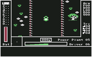 AutoDuel (Commodore 64) screenshot: You hit the road