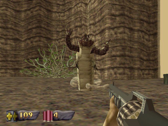 Turok: Dinosaur Hunter (Windows) screenshot: A big worm