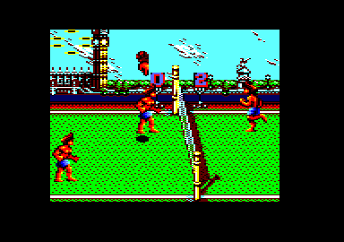 Beach Volley (Amstrad CPC) screenshot: Hummmm.... Bad result