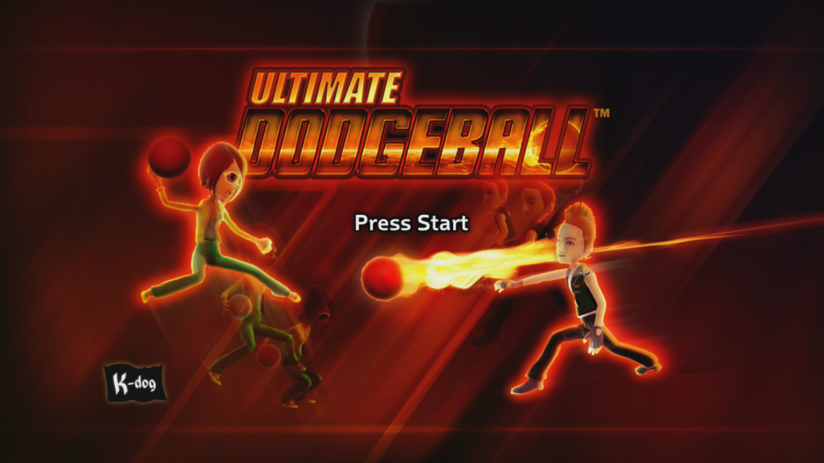 Ultimate Dodgeball (Xbox 360) screenshot: Title screen (Trial version)