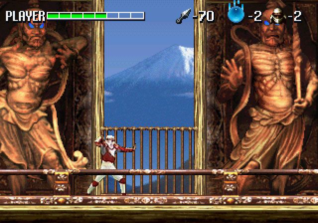 Shinobi Legions (SEGA Saturn) screenshot: Destroy Those Blue Eyes Before They Kill You