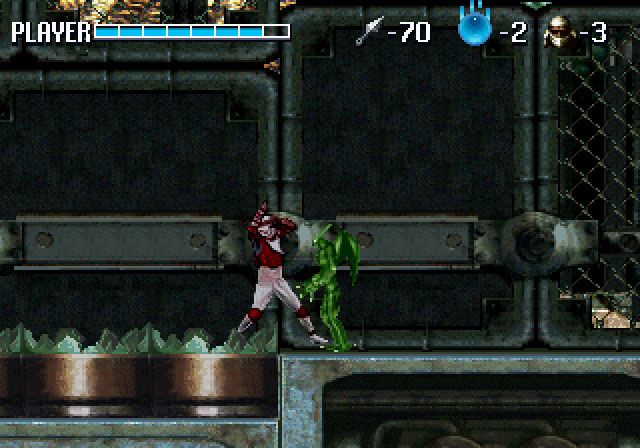 Shinobi Legions (SEGA Saturn) screenshot: Level 3 Starting Point - Different Enemies