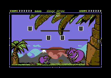 The Cool Croc Twins (Commodore 64) screenshot: Game start