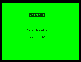 Airball (Dragon 32/64) screenshot: Loading screen