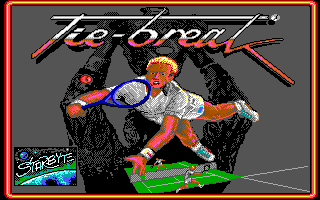 Tie Break (DOS) screenshot: Title screen (EGA)