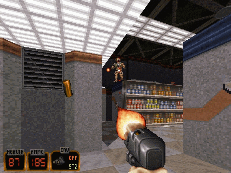 Duke Nukem 3D: Plutonium Pak (DOS) screenshot: L3 Shop-n-Bag