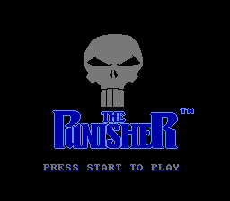 The Punisher (NES) screenshot: Title Screen