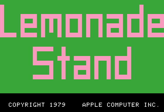 Lemonade Stand 1979 Mobygames