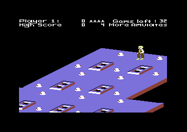 The Scrolls of Abadon (Commodore 64) screenshot: Game start