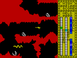 Scuba Dive (ZX Spectrum) screenshot: Watch out for the giant eel!